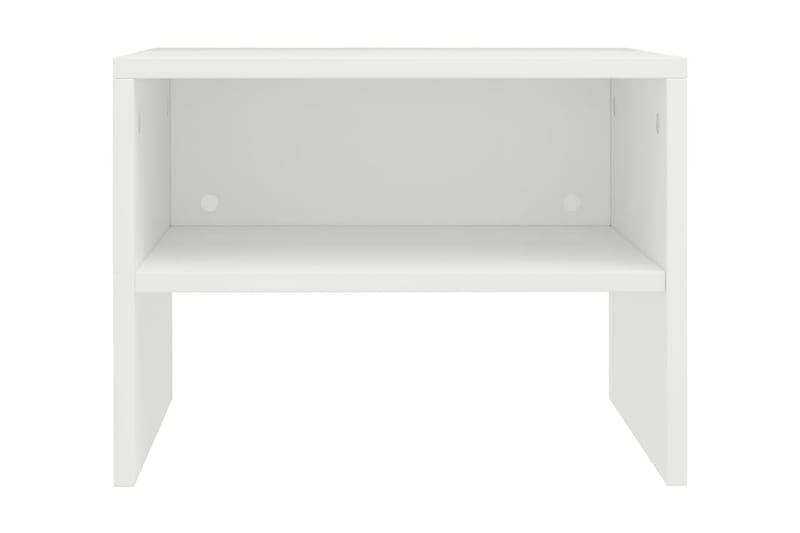 Nattbord 2 stk hvit 40x30x30 cm sponplate - Hvit - Møbler - Bord - Avlastningsbord - Sengebord & nattbord