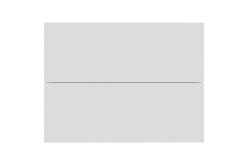 Nattbord 2 stk hvit 40x30x30 cm sponplate - Hvit - Møbler - Bord - Avlastningsbord - Sengebord & nattbord