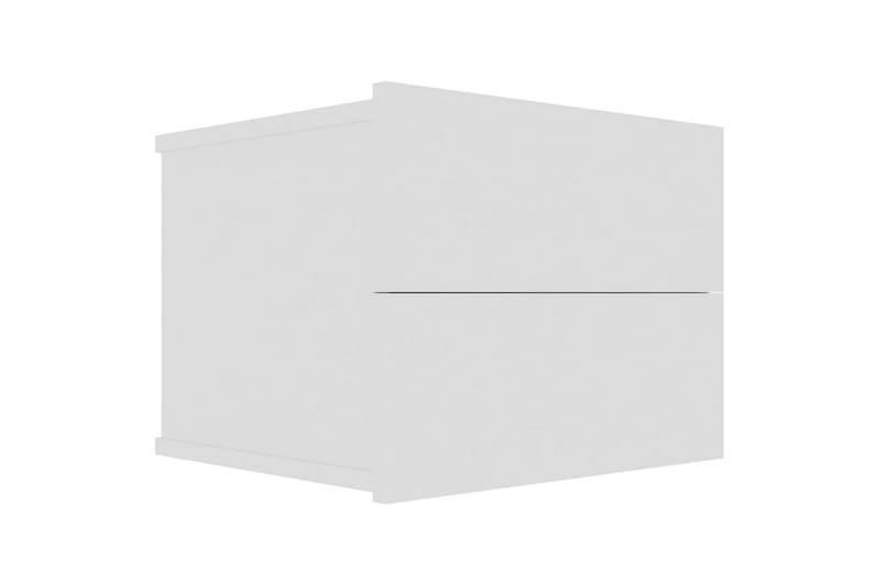 Nattbord 2 stk hvit 40x30x30 cm sponplate - Hvit - Møbler - Bord - Avlastningsbord - Sengebord & nattbord