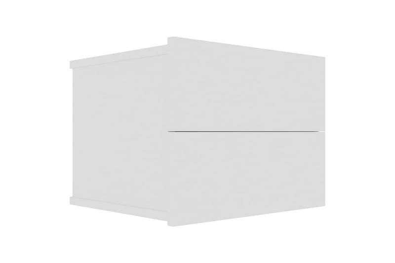 Nattbord 2 stk hvit 40x30x30 cm sponplate - Hvit - Sengebord & nattbord