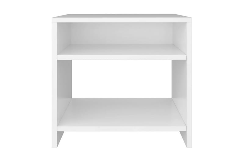 Nattbord 2 stk hvit 40x30x40 cm sponplate - Hvit - Møbler - Bord - Avlastningsbord - Sengebord & nattbord