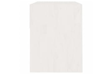 Nattbord 2 stk hvit 40x31x40 cm heltre furu - Hvit - Møbler - Bord - Avlastningsbord - Sengebord & nattbord