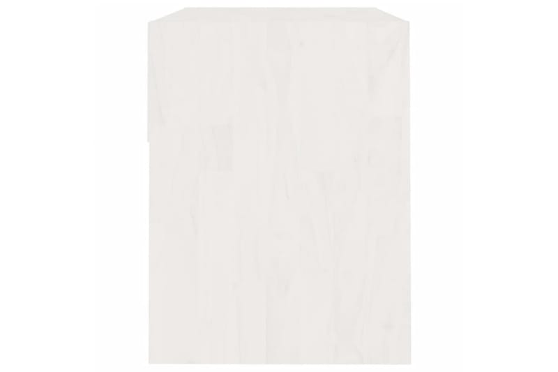 Nattbord 2 stk hvit 40x31x40 cm heltre furu - Hvit - Møbler - Bord - Avlastningsbord - Sengebord & nattbord