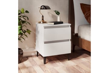 Nattbord 2 stk hvit 40x35x50 cm sponplate - Hvit - Møbler - Bord - Avlastningsbord - Sengebord & nattbord