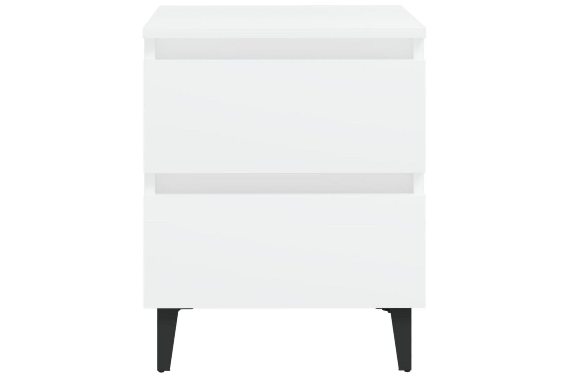 Nattbord 2 stk hvit 40x35x50 cm sponplate - Hvit - Møbler - Bord - Avlastningsbord - Sengebord & nattbord