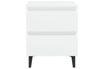 Nattbord 2 stk hvit 40x35x50 cm sponplate - Hvit - Møbler - Bord - Avlastningsbord - Sengebord & nattbord