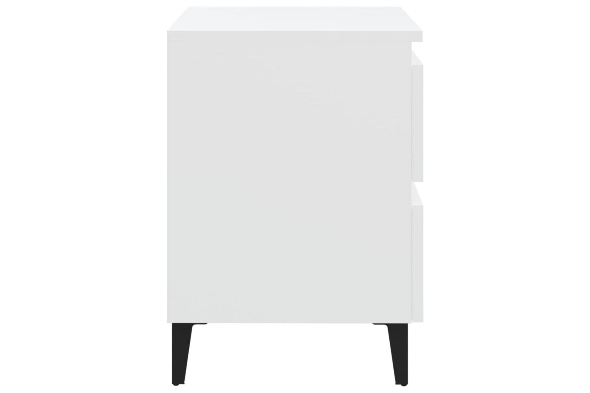 Nattbord 2 stk hvit 40x35x50 cm sponplate - Hvit - Møbler - Bord - Avlastningsbord - Sengebord & nattbord