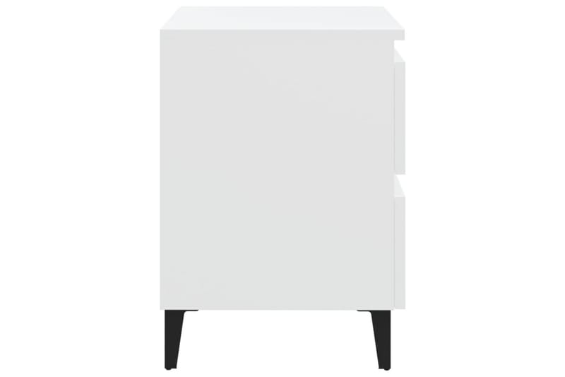 Nattbord 2 stk hvit 40x35x50 cm sponplate - Hvit - Møbler - Bord - Avlastningsbord - Sengebord & nattbord
