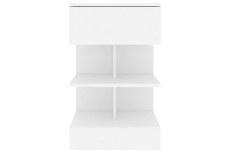 Nattbord 2 stk hvit 40x35x65 cm sponplate - Hvit - Møbler - Bord - Avlastningsbord - Sengebord & nattbord