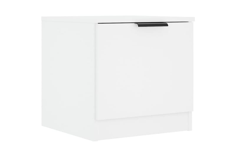 Nattbord 2 stk hvit 40x39x40 cm - Hvit - Sengebord & nattbord