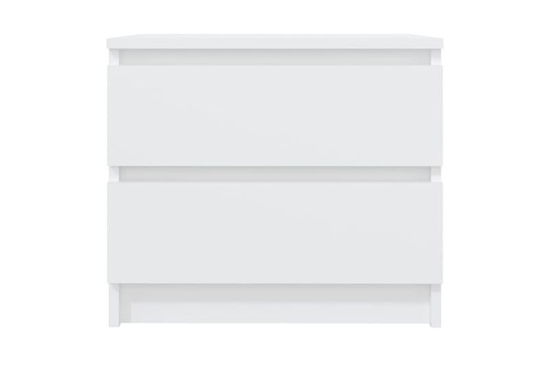 Nattbord 2 stk hvit 50x39x43,5 cm sponplate - Hvit - Møbler - Bord - Avlastningsbord - Sengebord & nattbord
