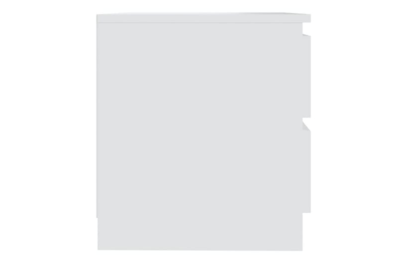 Nattbord 2 stk hvit 50x39x43,5 cm sponplate - Hvit - Møbler - Bord - Avlastningsbord - Sengebord & nattbord