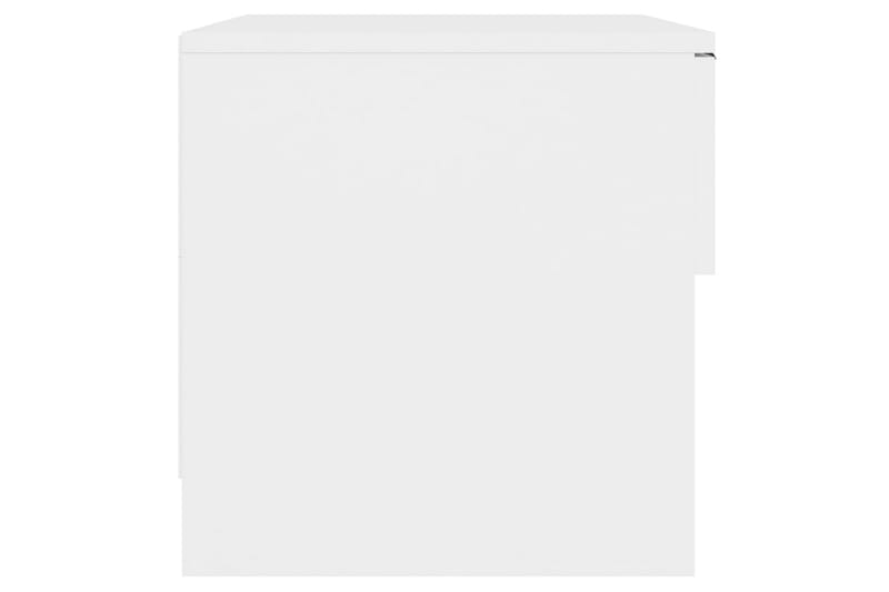 Nattbord 2 stk hvit konstruert tre - Hvit - Møbler - Bord - Avlastningsbord - Sengebord & nattbord