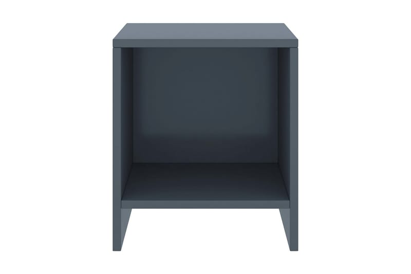 Nattbord 2 stk lysegrå 35x30x40 cm heltre furu - Grå - Møbler - Bord - Avlastningsbord - Sengebord & nattbord