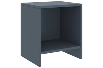Nattbord 2 stk lysegrå 35x30x40 cm heltre furu - Grå - Møbler - Bord - Avlastningsbord - Sengebord & nattbord