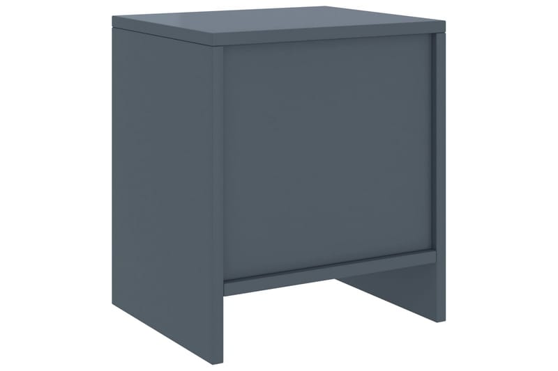 Nattbord 2 stk lysegrå 35x30x40 cm heltre furu - Grå - Møbler - Bord - Avlastningsbord - Sengebord & nattbord