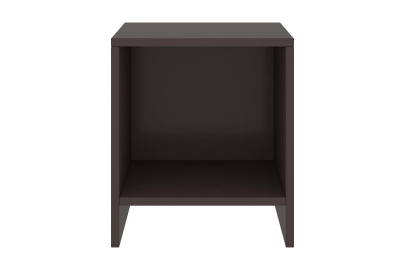 Nattbord 2 stk mørkebrun 35x30x40 cm heltre furu - Brun - Møbler - Bord - Avlastningsbord - Sengebord & nattbord