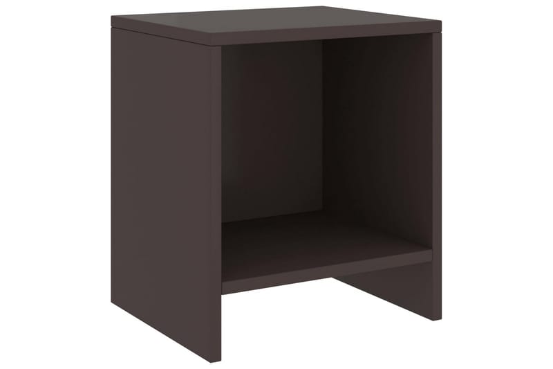 Nattbord 2 stk mørkebrun 35x30x40 cm heltre furu - Brun - Møbler - Bord - Avlastningsbord - Sengebord & nattbord