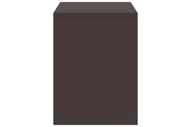 Nattbord 2 stk mørkebrun 35x30x40 cm heltre furu - Brun - Møbler - Bord - Avlastningsbord - Sengebord & nattbord