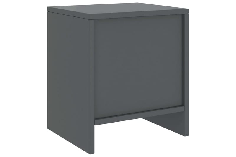 Nattbord 2 stk mørkegrå 35x30x40 cm heltre furu - Grå - Møbler - Bord - Avlastningsbord - Sengebord & nattbord