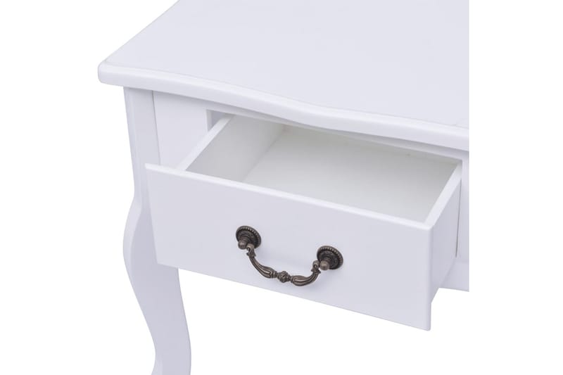Nattbord 2 stk MDF hvit - Hvit - Møbler - Bord - Avlastningsbord - Sengebord & nattbord