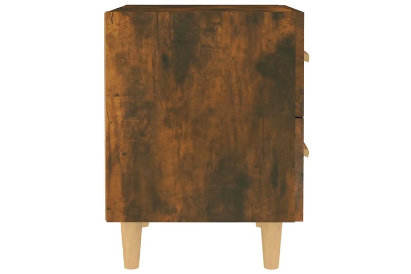 Nattbord 2 stk røkt eik 40x35x47,5 cm - Brun - Møbler - Bord - Avlastningsbord - Sengebord & nattbord