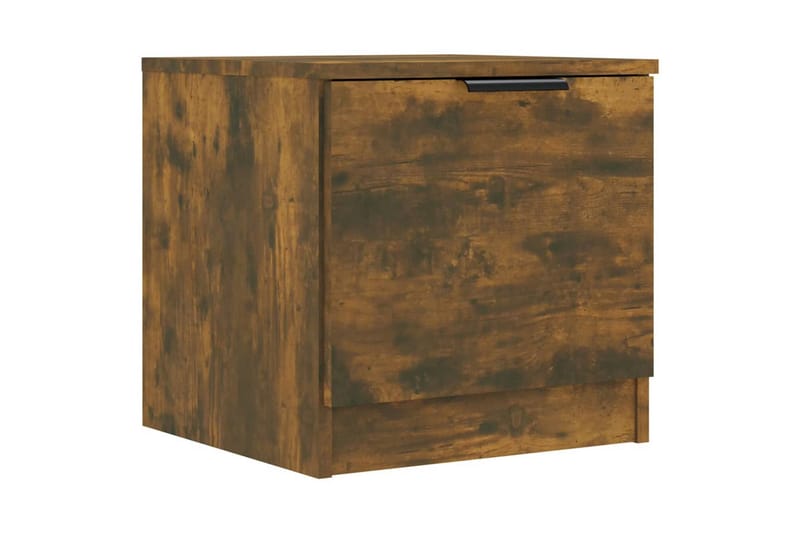 Nattbord 2 stk røkt eik 40x39x40 cm - Brun - Møbler - Bord - Avlastningsbord - Sengebord & nattbord