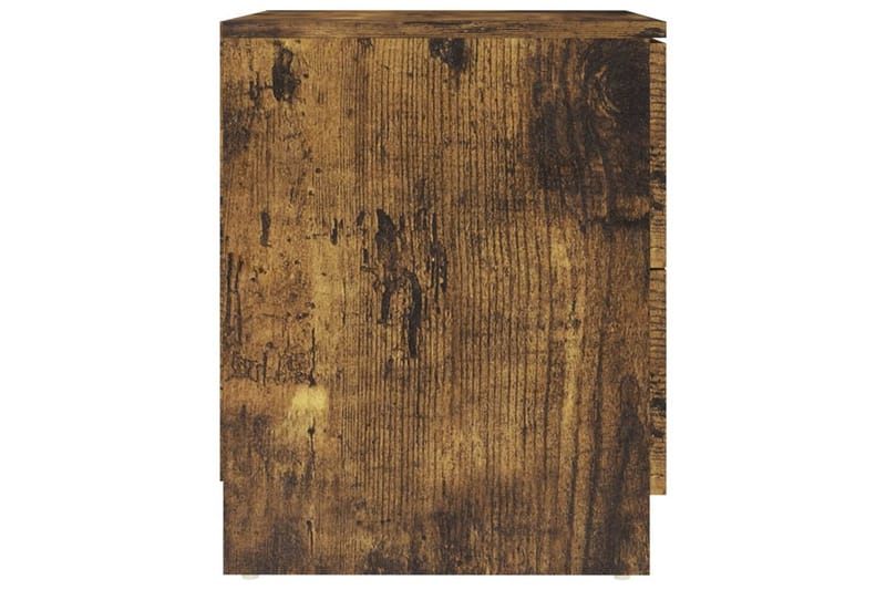 Nattbord 2 stk røkt eik 40x40x50 cm sponplate - Brun - Møbler - Bord - Avlastningsbord - Sengebord & nattbord