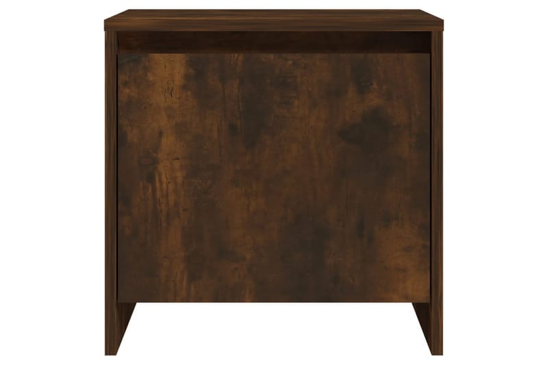 Nattbord 2 stk røkt eik 45x34x44,5 cm sponplate - Brun - Møbler - Bord - Avlastningsbord - Sengebord & nattbord