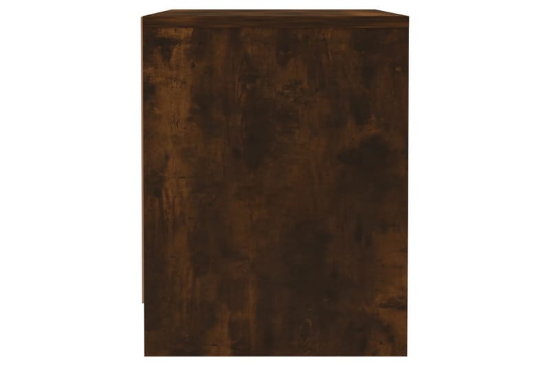 Nattbord 2 stk røkt eik 45x34x44,5 cm sponplate - Brun - Møbler - Bord - Avlastningsbord - Sengebord & nattbord