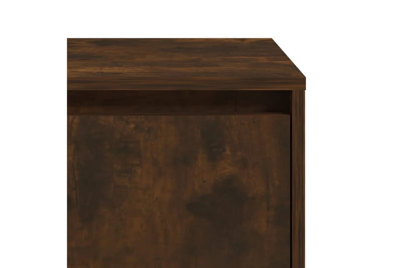 Nattbord 2 stk røkt eik 45x34x44,5 cm sponplate - Brun - Møbler - Bord - Avlastningsbord - Sengebord & nattbord