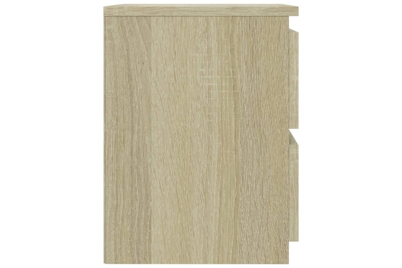 Nattbord 2 stk sonoma eik 30x30x40 cm sponplate - Brun - Møbler - Bord - Avlastningsbord - Sengebord & nattbord