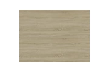Nattbord 2 stk sonoma eik 40x30x30 cm sponplate - Beige - Møbler - Bord - Avlastningsbord - Sengebord & nattbord