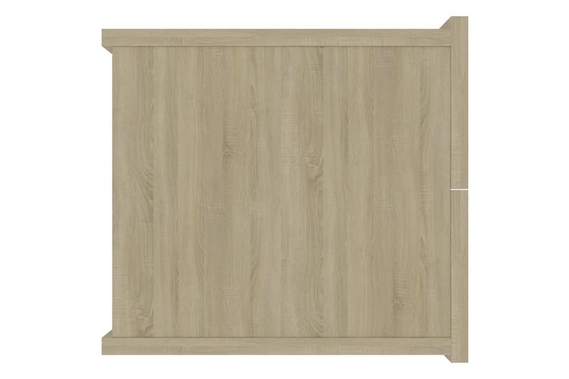 Nattbord 2 stk sonoma eik 40x30x30 cm sponplate - Beige - Møbler - Bord - Avlastningsbord - Sengebord & nattbord