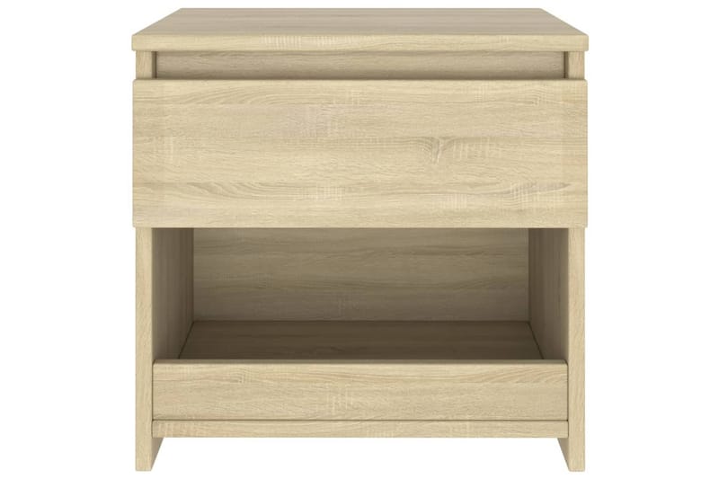 Nattbord 2 stk sonoma eik 40x30x39 cm sponplate - Brun - Møbler - Bord - Avlastningsbord - Sengebord & nattbord