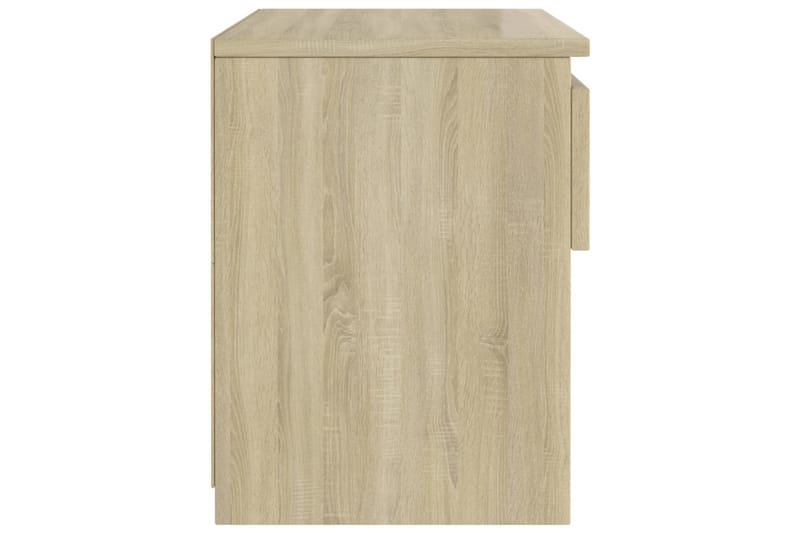 Nattbord 2 stk sonoma eik 40x30x39 cm sponplate - Brun - Møbler - Bord - Avlastningsbord - Sengebord & nattbord