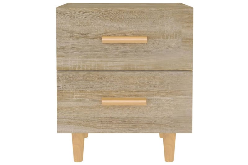 Nattbord 2 stk sonoma eik 40x35x47,5 cm - Brun - Sengebord & nattbord