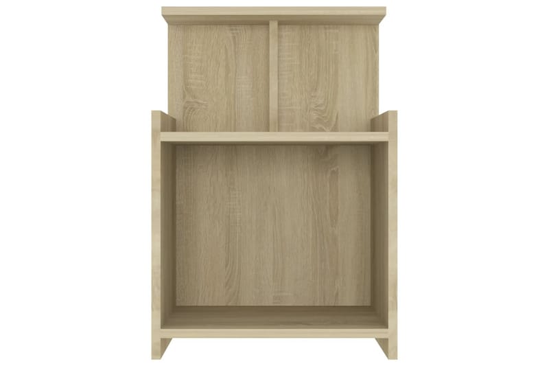 Nattbord 2 stk sonoma eik 40x35x60 cm sponplate - Brun - Møbler - Bord - Avlastningsbord - Sengebord & nattbord