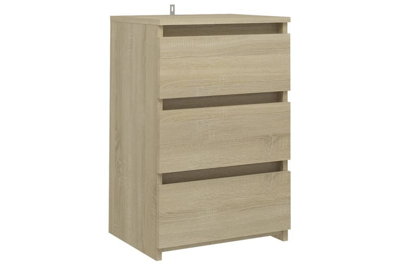 Nattbord 2 stk sonoma eik 40x35x62,5 cm sponplate - Brun - Møbler - Bord - Avlastningsbord - Sengebord & nattbord