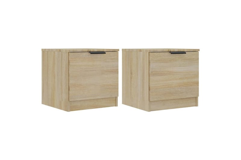 Nattbord 2 stk sonoma eik 40x39x40 cm - Brun - Møbler - Bord - Avlastningsbord - Sengebord & nattbord