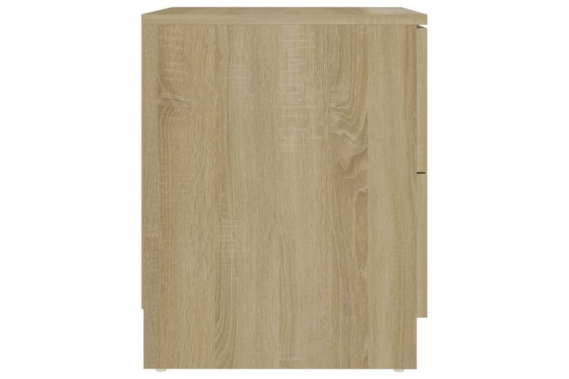 Nattbord 2 stk sonoma eik 40x40x50 cm sponplate - Brun - Møbler - Bord - Avlastningsbord - Sengebord & nattbord