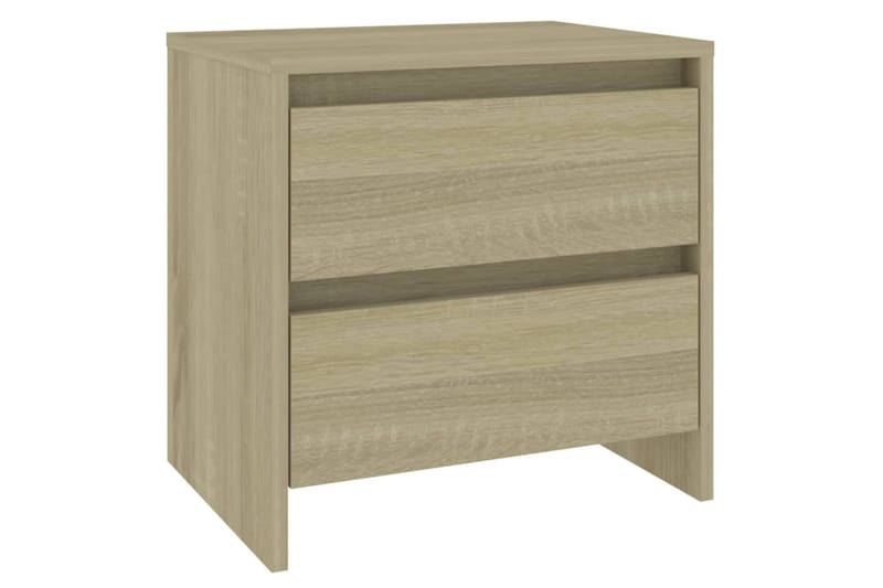 Nattbord 2 stk sonoma eik 45x34,5x44,5 cm sponplate - Brun - Møbler - Bord - Avlastningsbord - Sengebord & nattbord