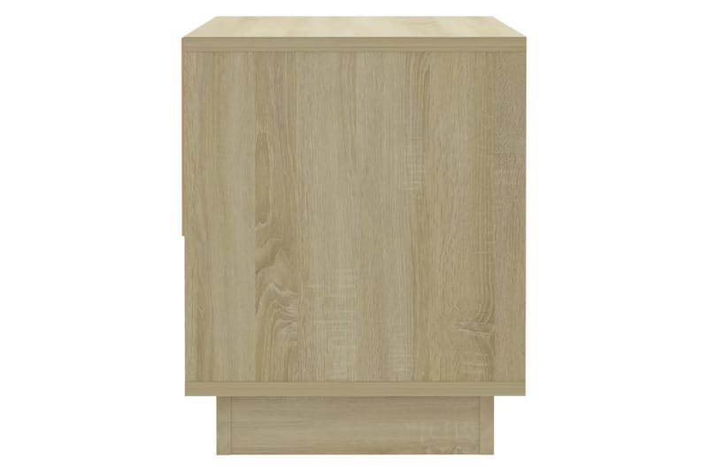Nattbord 2 stk sonoma eik 45x34x44 cm sponplate - Beige - Møbler - Bord - Avlastningsbord - Sengebord & nattbord