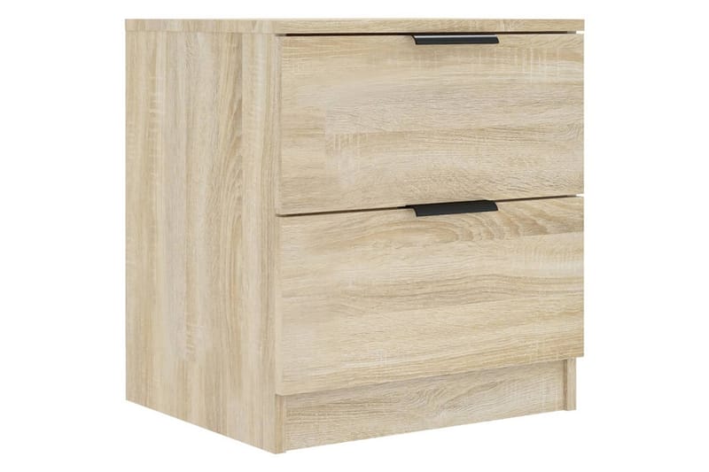 Nattbord 2 stk sonoma eik konstruert tre - Brun - Møbler - Bord - Avlastningsbord - Sengebord & nattbord