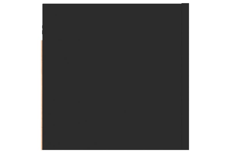 Nattbord 2 stk svart 30,5x30x30 cm sponplate - Svart - Møbler - Bord - Avlastningsbord - Sengebord & nattbord