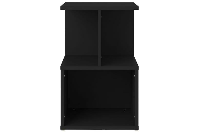 Nattbord 2 stk svart 35x35x55 cm sponplate - Svart - Møbler - Bord - Avlastningsbord - Sengebord & nattbord