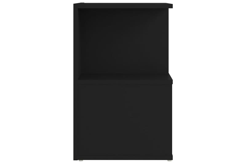 Nattbord 2 stk svart 35x35x55 cm sponplate - Svart - Møbler - Bord - Avlastningsbord - Sengebord & nattbord