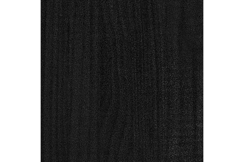 Nattbord 2 stk svart 40x30,5x40 cm heltre furu - Svart - Sengebord & nattbord