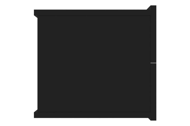 Nattbord 2 stk svart 40x30x30 cm sponplate - Svart - Møbler - Bord - Avlastningsbord - Sengebord & nattbord