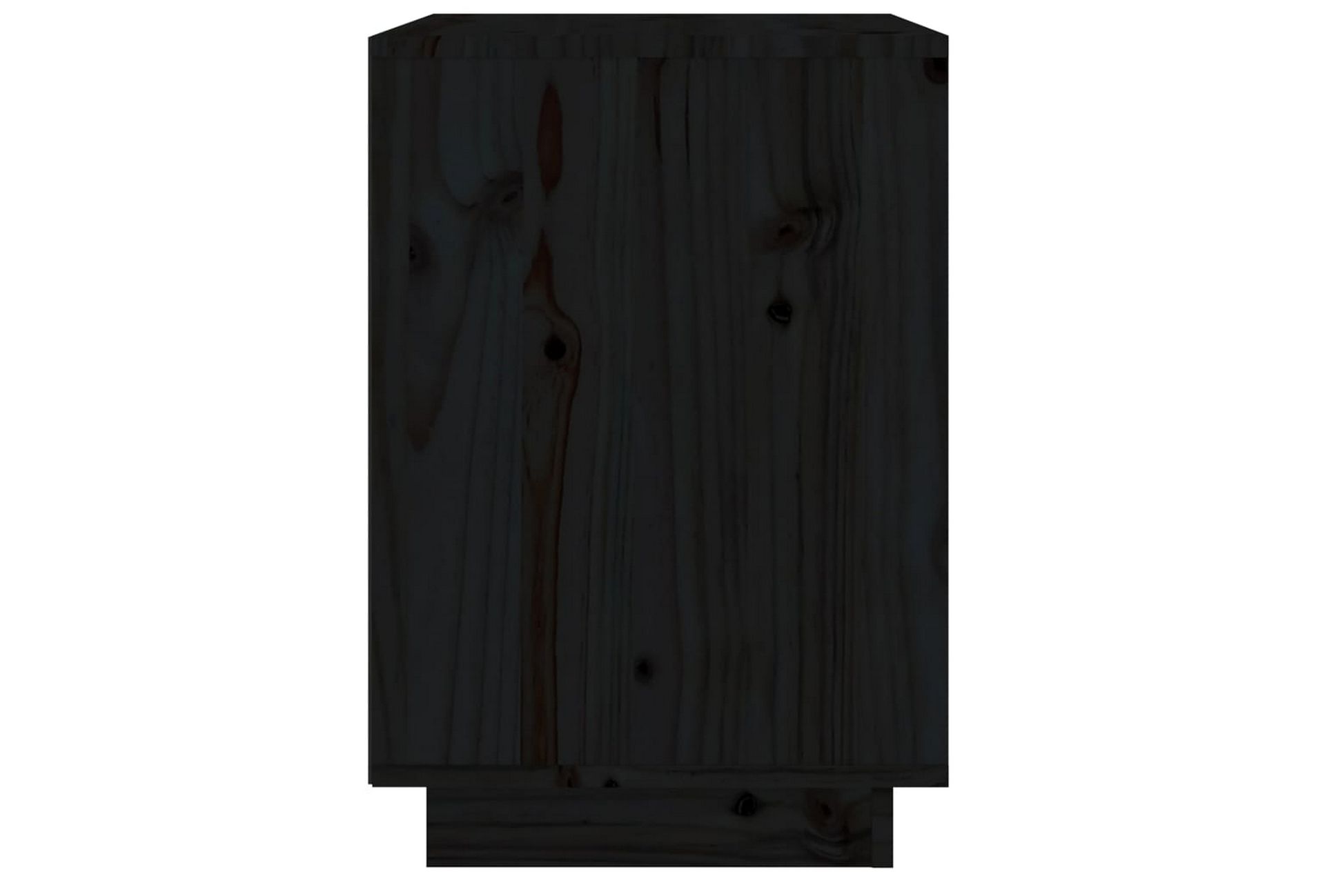 Nattbord 2 stk svart 40x35x50 heltre furu - Svart - Møbler - Bord - Avlastningsbord - Sengebord & nattbord